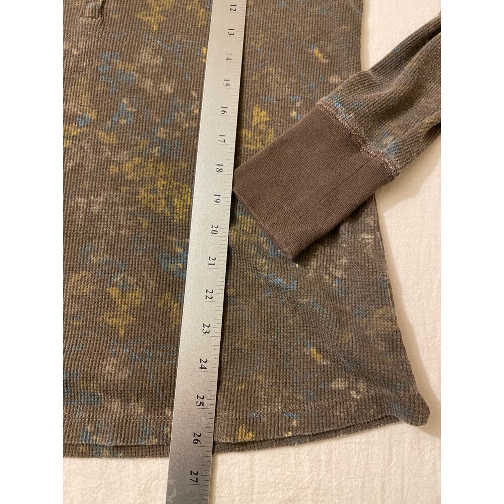 Natural Reflections Women's Size‎ Medium Long Sleeve Waffle Knit Floral Shirt - Picture 6 of 8